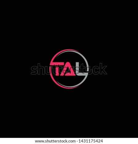 Circle Letter TAL logo, icon design for your company Stock fotó © 