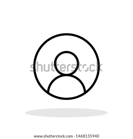 User icon in trendy flat style. Business people / Employee symbol for your web site design, logo, app, UI Vector EPS 10. - Vector