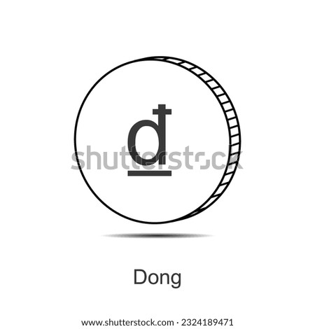 dong currency symbol vector illustration eps 