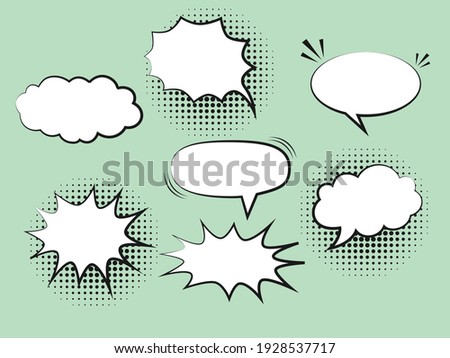 Collection of cartoon speech balloons