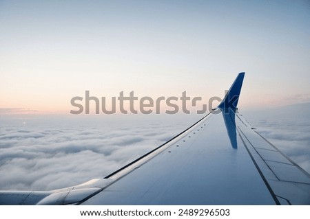 Similar – Image, Stock Photo Sunset from the height, stones in the foreground