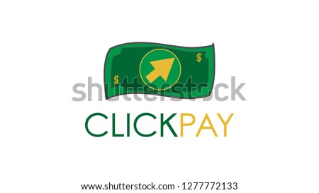 Dollar click cursor payment digital icon logo