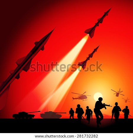 stock-vector-antiaircraft-missiles-rockets-aimed-to-the-sky-military-tanks-helicopters-and-soldiers-in-action-281732282.jpg