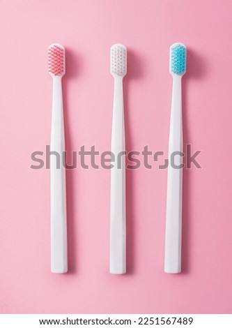 Similar – Image, Stock Photo two plastic toothbrushes