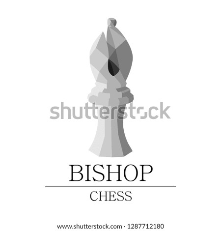 Bishop Chess Icon In Flat Style Vector For Apps, UI, Websites. Black White Icon Vector Illustration. Games and strategy. Personal growth.