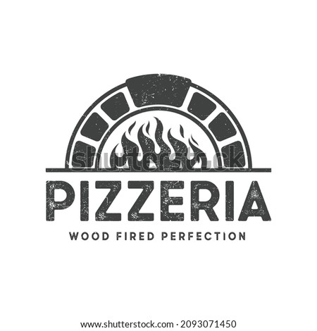 hot brick logo that can be used for pizza company inspiration