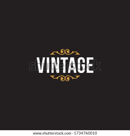 Vintage logo or wordmark design