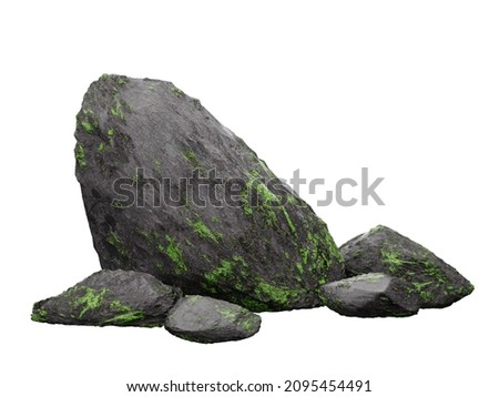 Similar – Image, Stock Photo Green, mossy boulders in coniferous forest
