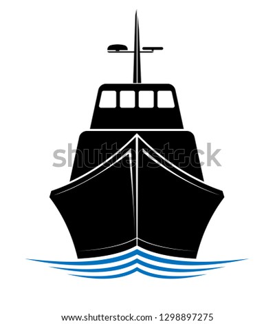 Similar – Image, Stock Photo Frontal view of cruise ship in the port of Hamburg
