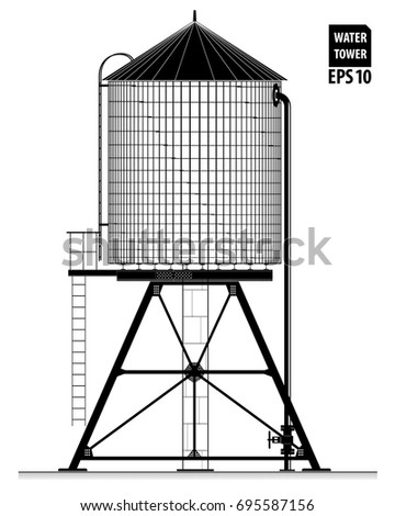 Similar – Image, Stock Photo New York Water Tanks