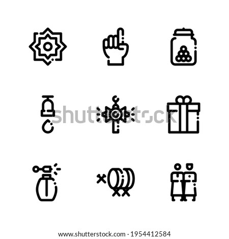 Islamic Icon Set. Islamic Design Illustration