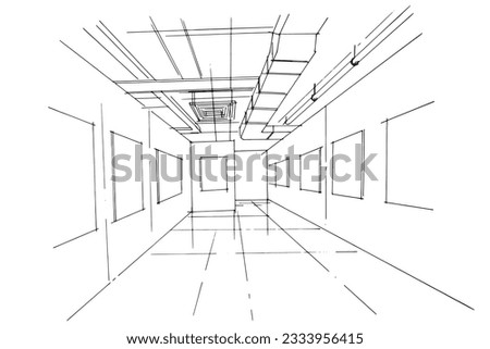 art gallery line drawing,a line drawing Using interior architecture, assembling graphics, working in architecture, and interior design, among other things.,house interior or interior design