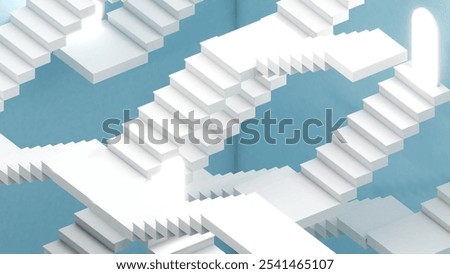 Similar – Image, Stock Photo Abstract 3d render of composition with pink and blue spheres, modern background wallpaper design. Template for presentation,logo,banner.Two colors,geometric shapes,simple mockup