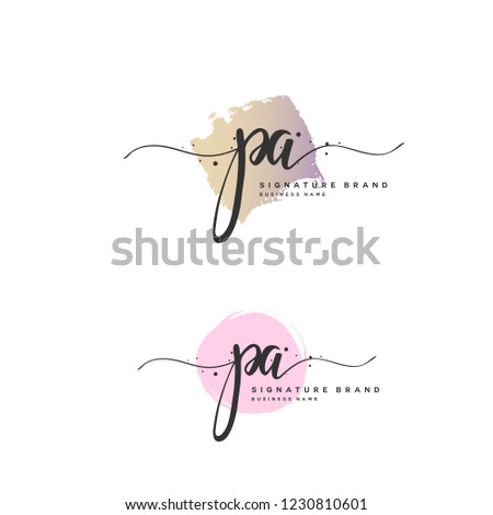 P A PA Initial logo template vector Stock fotó © 