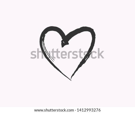 Heart love symbol design concept element vector. Valentine hearth design illustrator element for valentine day, gift, wedding, icon.