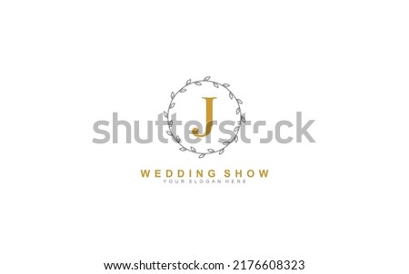 J beauty floral logo design inspiration. Vector letter wedding template design for brand. Stock fotó © 