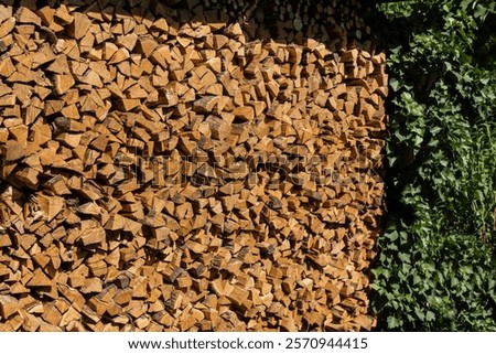 Similar – Foto Bild Gestapeltes trockenes graues Holz für den Kamin im Winter vor einer alten Scheune auf einem Bauernhof in Rudersau bei Rottenbuch im Kreis-Weilheim-Schongau in Oberbayern