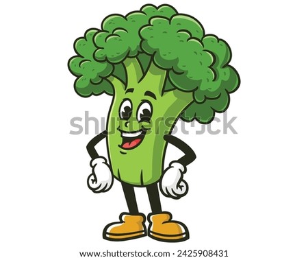 Similar – Image, Stock Photo Funny, laughing cartoon cauliflower figure, isolated against a white background, with both hands thumbs up.