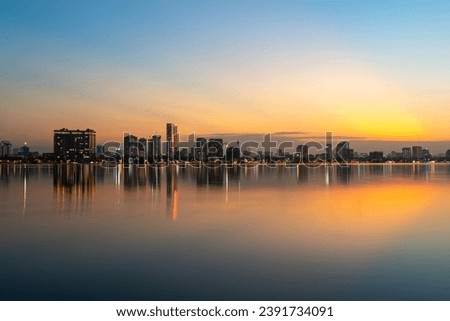 Similar – Image, Stock Photo View of the west side of the Belem tower in Lisbon