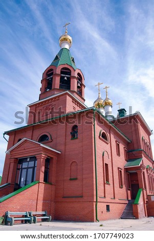 John (Ioann) of Kronstadt church. Raduzhny, Khanty-Mansiysk Autonomous Okrug (Yugra), Russia. Сток-фото © 