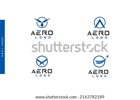 the bundle editable aero company logo vector