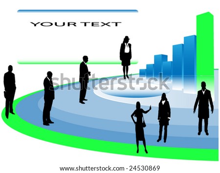 business presentation with business people