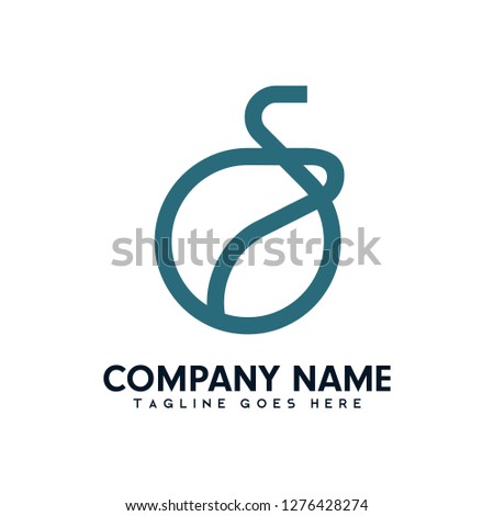 S and 7 are mutually binding, modern design illustrations with flat colors, vector logo templates, industrial and business logo, brand logo Stock fotó © 