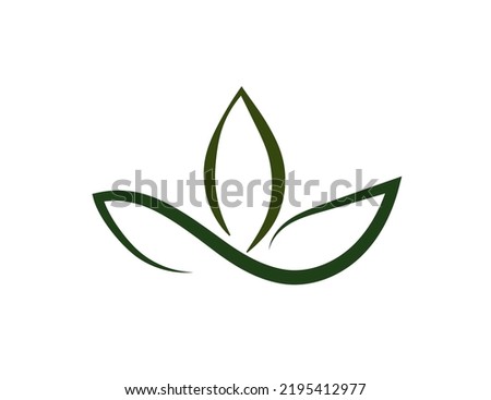 Lotus (flower) icon. Vector illustration. SPA salon