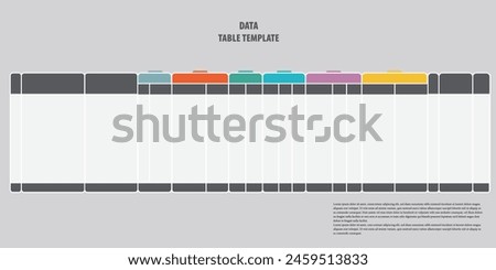 A data table template is a structured format facilitating the organization and presentation of information in rows and columns