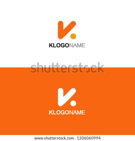 Letter K Logo Icon Vector Template  Stock fotó © 