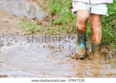 Similar – Image, Stock Photo Little girl with dirty and sad face. She is going to burst out crying that her favourite food is over