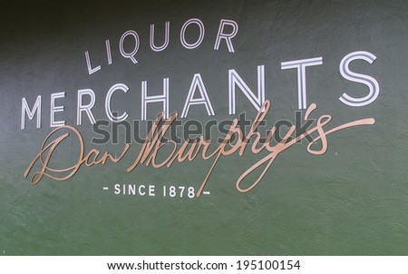 MELBOURNE, AUSTRALIA - May 25, 2014: Dan Murphy\'s is a large Australian liquor store chain, owned by Woolworths Limited.
