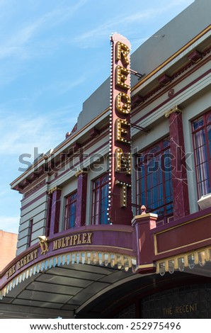 BALLARAT, AUSTRALIA - September 28, 2014: Regent Cinemas Ballarat are a multi-screen cinema complex.