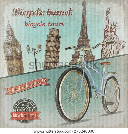 Bicycle tour poster.