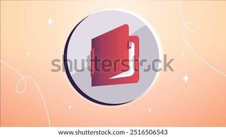 Vector illustration of folder icons, designed in a simple and clean style. Ideal for organizing and representing digital files.