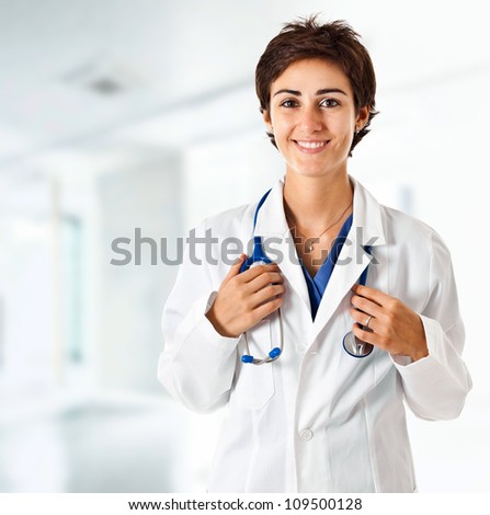 Young female doctor portrait