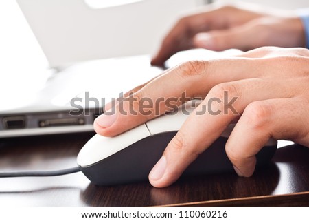 Man using a personal computer