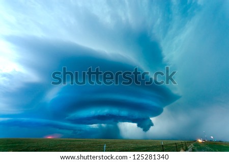 Supercell near Vega in Texas, May 2012