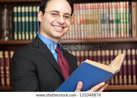 Handsome successful lawyer portrait