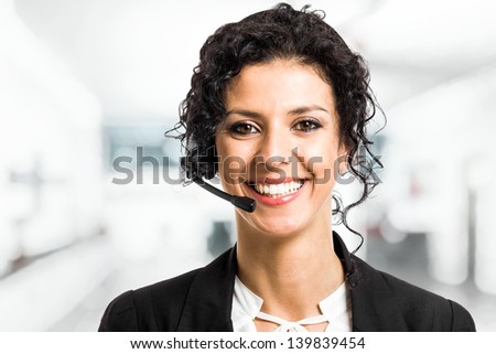 Portrait of a beautiful customer representative