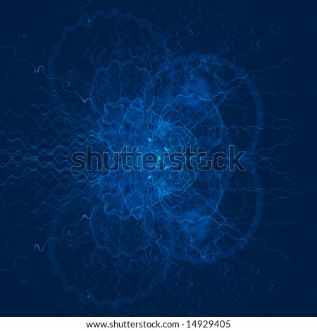 abstract electric blue background