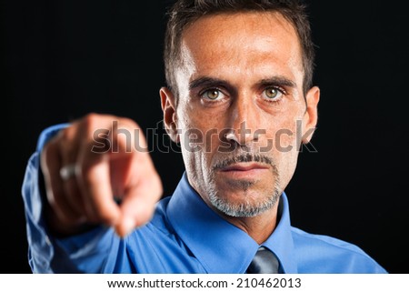 We want you: businessman pointing at you
