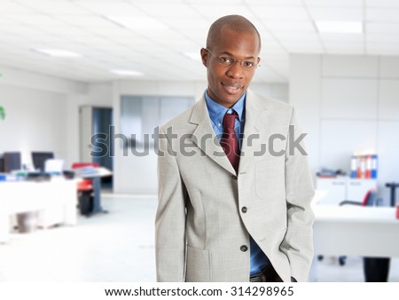 Portrait of a young smiling businessman
