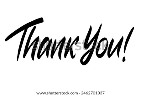 Thank You Lettering Concept. Thanks Brushpen Italic Oblique font vector. Calligraphy script. Expressive Fancy slanted Hand written typeface. Thanksgiving day.