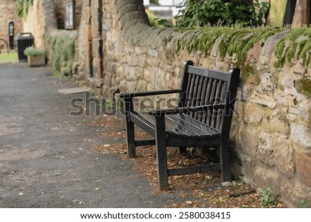 Similar – Image, Stock Photo Lonely benches in a park.