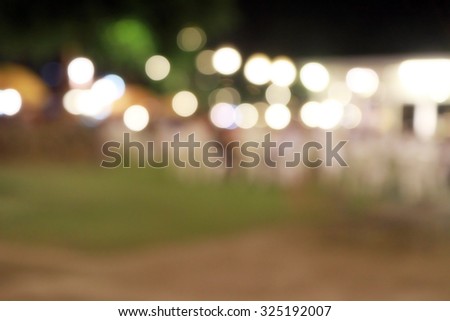 Blurred soft lighting in party for background