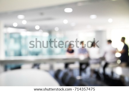 Blurred soft of people meeting at table Foto stock © 