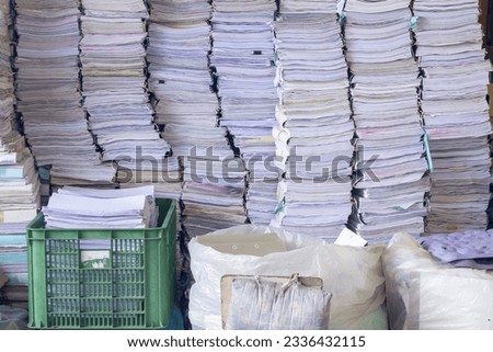 Similar – Image, Stock Photo document destruction waste