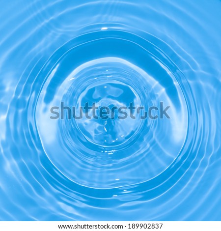 Abstract blue circle water drop ripple texture background
