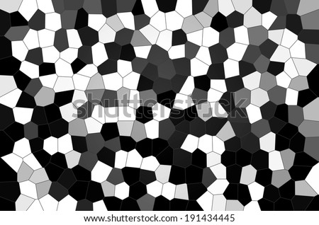 Abstract black and white mosaic texture wallpaper background